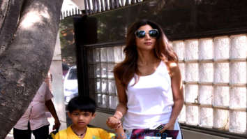 Shilpa Shetty with son snapped in Juhu