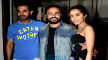Shraddha Kapoor, Rajkummar Rao and others attend the wrap-up bash of their film Stree