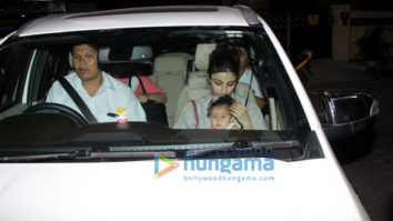 Soha Ali Khan and her daughter snapped at Saif Ali Khan’s house