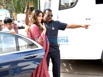 Sonam Kapoor and Shikha Talsania snapped promoting their film Veere Di Wedding