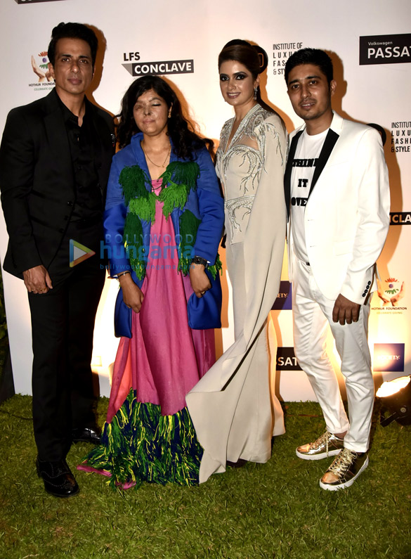 Sonu Sood and Iulia Vantur at Hothur foundation