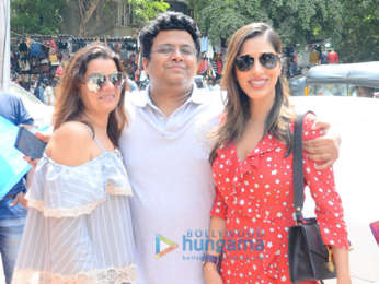 Sophie Choudry snapped with producer Tanuj Garg