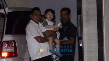 Taimur Ali Khan and Inaaya Naumi Kemmu spotted at their grandmother’s house in Bandra