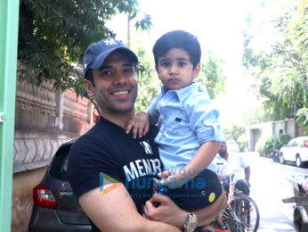 Taimur Ali Khan and Lakshya Kapoor snapped at their play school