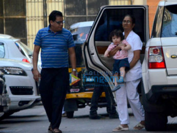 Taimur Ali Khan spotted at Amrita Arora's house