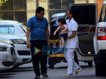 Taimur Ali Khan spotted at Amrita Arora's house