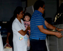 Taimur Ali Khan spotted at Amrita Arora's house