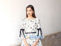 The cast of film Veere Di Wedding snapped during media interview at Sun n Sand in Juhu