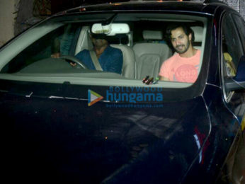 Varun Dhawan and Prashant Sawant snapped at Body Sculptor gym in Juhu
