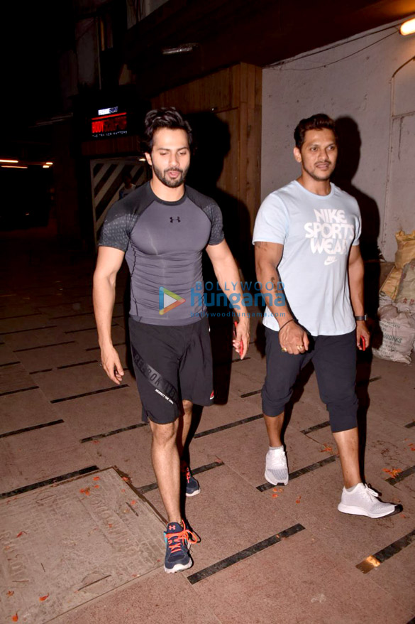 varun dhawan and prashant sawant snapped at bodysculptor gym 1