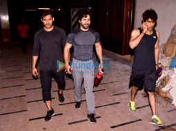 Varun Dhawan snapped post his gym session