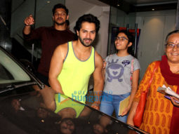 Varun Dhawan spotted at gym Khar