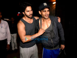 Varun Dhawan spotted at gym in Bandra