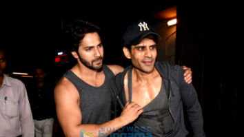 Varun Dhawan spotted at gym in Bandra