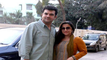 Vidya Balan snapped with her husband Siddharth Roy Kapur at PVR Juhu