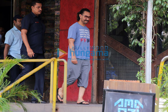 Aamir Khan spotted at a spa Aamir Khan spotted at a spa