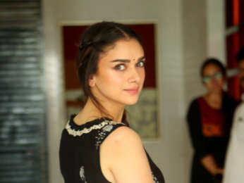 Aditi Rao Hydari snapped at media interactions for her South Indian film 'Sammohanam'