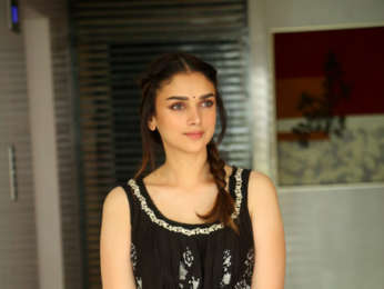 Aditi Rao Hydari snapped at media interactions for her South Indian film 'Sammohanam'