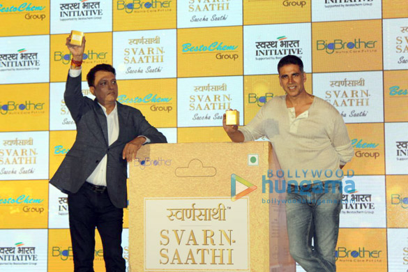 Akshay Kumar snapped at Svarn Saathi launch at Novotel Hotel in Juhu