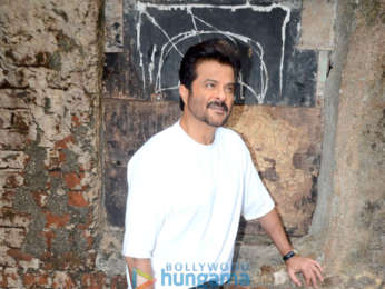 Anil Kapoor and Bobby Deol snapped during media interview for Race 3 at Mehboob Studio