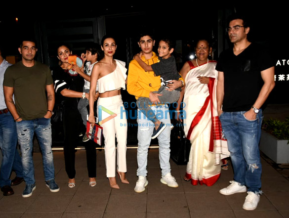 Arbaaz Khan and family snapped at Yauatcha in BKC Arbaaz Khan and family snapped at Yauatcha in BKC