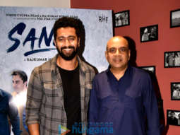 Cast of Sanju snapped during media interviews