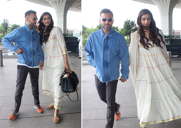 Celebrity Airport Style - Sonam K Ahuja and Anand S Ahuja
