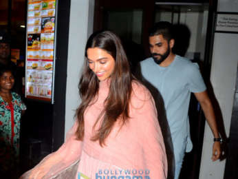 Deepika Padukone and her mother snapped post dinner at Bastian
