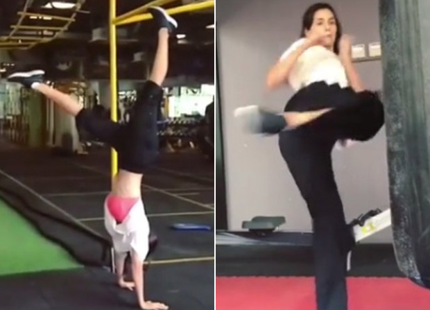 Disha Patani packs a punch with kickboxing and headstand