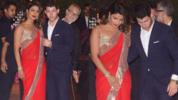 Priyanka Chopra in a red saree twirled, smiled and flirted with Nick Jonas in tow – Wedding bells for Nickyanka?
