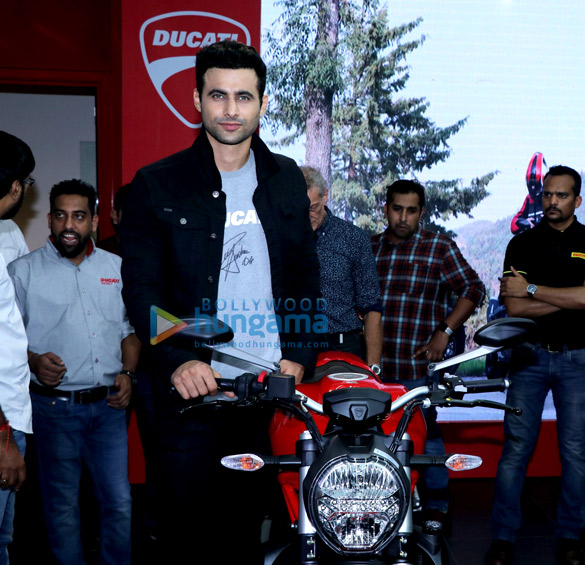 freddy daruwala snapped at ducati showroom to launch new bike 1