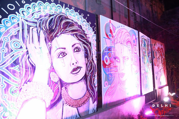 German artiste paints Sridevi in eco-friendly colours German artiste paints Sridevi in eco-friendly colours