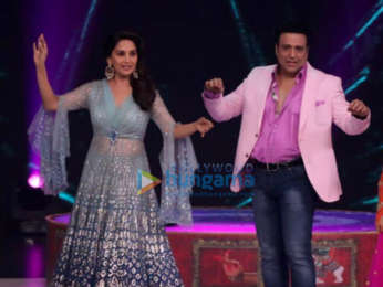 Govinda and Madhuri Dixit snapped on the sets of Dance Deewane in Film City