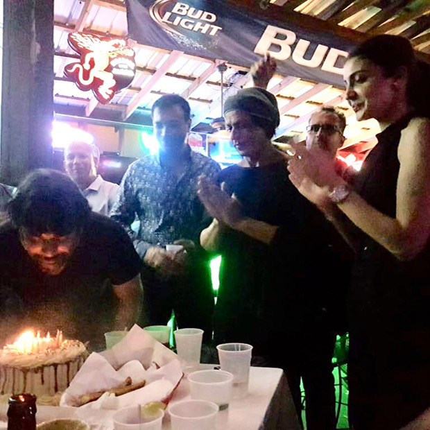 INSIDE pic out! Shah Rukh Khan and Anushka Sharma ring in R Madhavan’s birthday on Zero sets