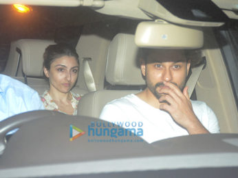 Ibrahim Ali Khan, Soha Ali Khan and Kunal Kemmu snapped at Saif Ali Khan's apartment in Bandra