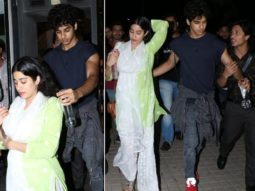 Ishaan Khatter protects Janhvi Kapoor from a fan who held his arm to take a selfie