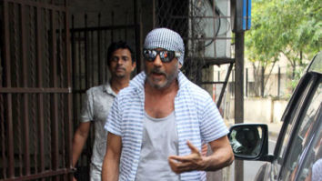 Jackie Shroff snapped at Shankar Mahadevan’s dubbing studio in Mumbai