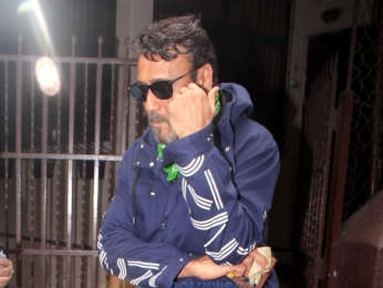 Jackie Shroff snapped outside a recording studio