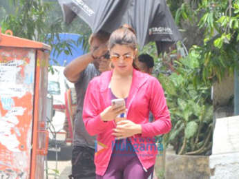 Jacqueline Fernandez snapped in Bandra