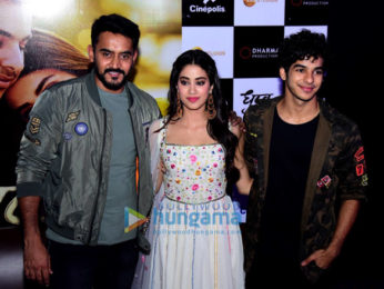 Janhvi Kapoor and Ishaan Khatter snapped promoting their film Dhadak in Jaipur