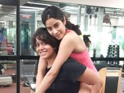 Janhvi Kapoor gets a piggyback ride from her gym trainer