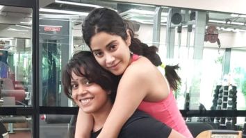 Janhvi Kapoor gets a piggyback ride from her gym trainer