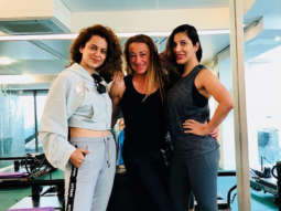 Kangana Ranaut sweats it out in the gym with her gym buddy Sophie Choudry in London