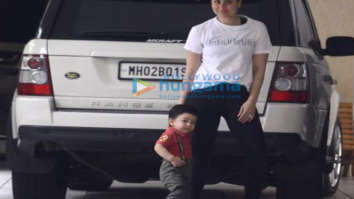 Kareena Kapoor Khan and Taimur Ali Khan spotted at his grandmother’s house
