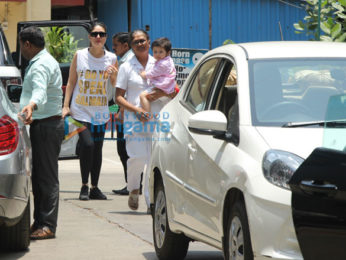 Kareena Kapoor Khan snapped with Taimur Ali Khan at the gym