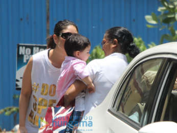 Kareena Kapoor Khan snapped with Taimur Ali Khan at the gym