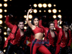 Katrina Kaif snapped on stage at the DaBangg Tour in Atlanta