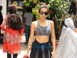 Malaika Arora snapped outside the gym