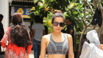 Malaika Arora snapped outside the gym