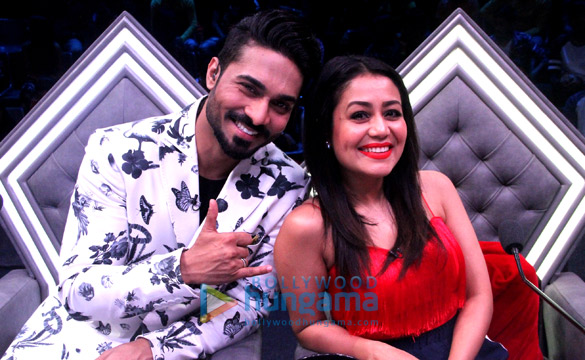 neha kakkar and himansh kohli snapped on the sets of the show high fever 2